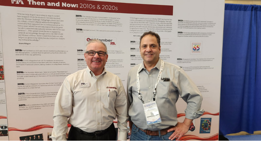 L&NW's Steve Katz catches up with Harper's Paul Teachout at INFOFLEX.